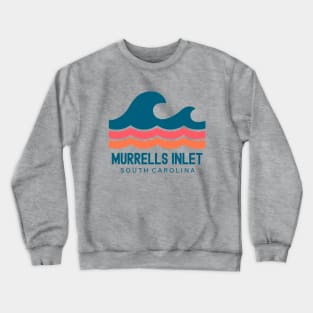 Murrells Inlet South Carolina Vintage Wave Crewneck Sweatshirt